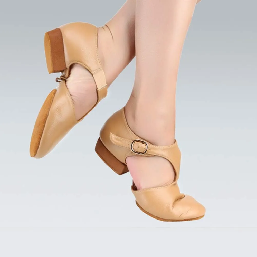 SWDZM Women's Latin Dance Shoes Close Toe Canvas Ballroom Tango Yoga Teaching Practice Dancing Shoes