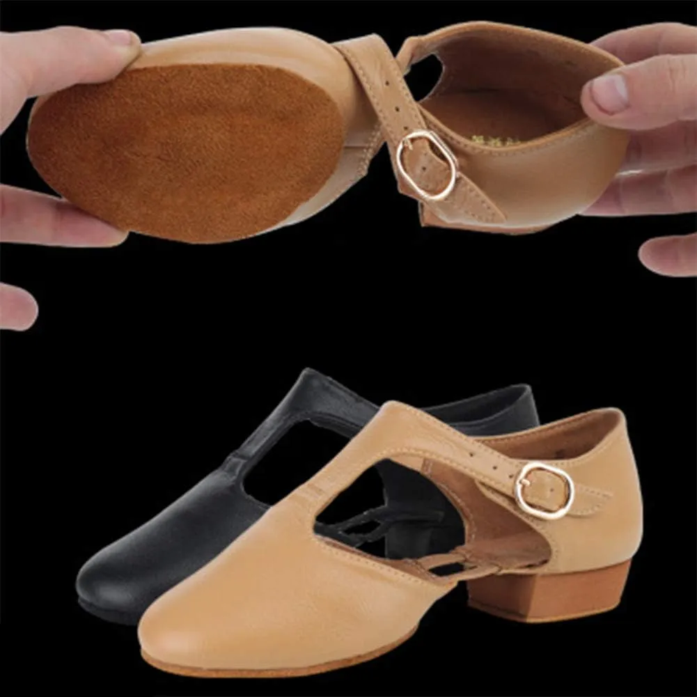 SWDZM Women's Latin Dance Shoes Close Toe Canvas Ballroom Tango Yoga Teaching Practice Dancing Shoes