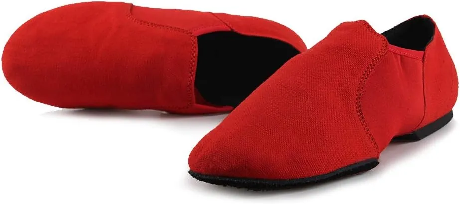 SWDZM Women's Latin Dance Shoes Close Toe Canvas Ballroom Tango Yoga Teaching Practice Dancing Shoes