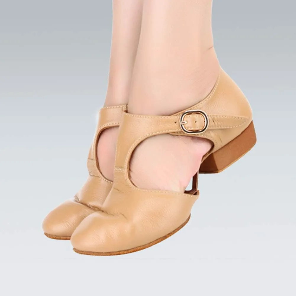 SWDZM Women's Latin Dance Shoes Close Toe Canvas Ballroom Tango Yoga Teaching Practice Dancing Shoes