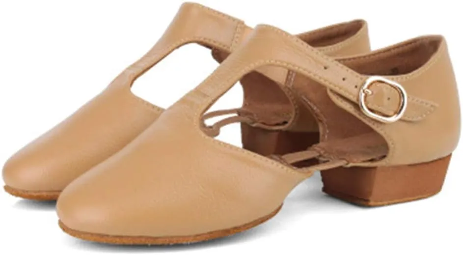 SWDZM Women's Latin Dance Shoes Close Toe Canvas Ballroom Tango Yoga Teaching Practice Dancing Shoes