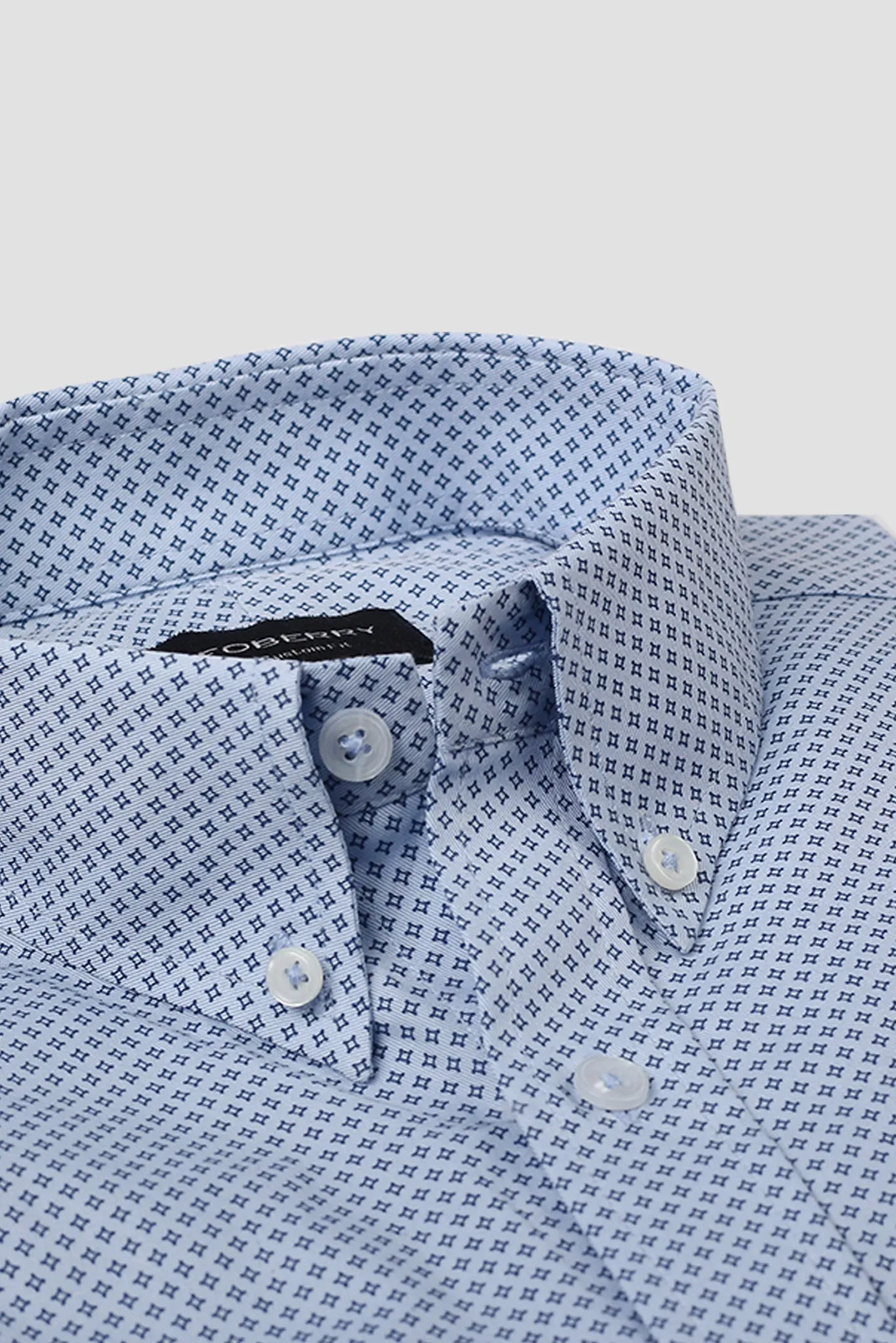 Texas Star Blue Printed Shirt