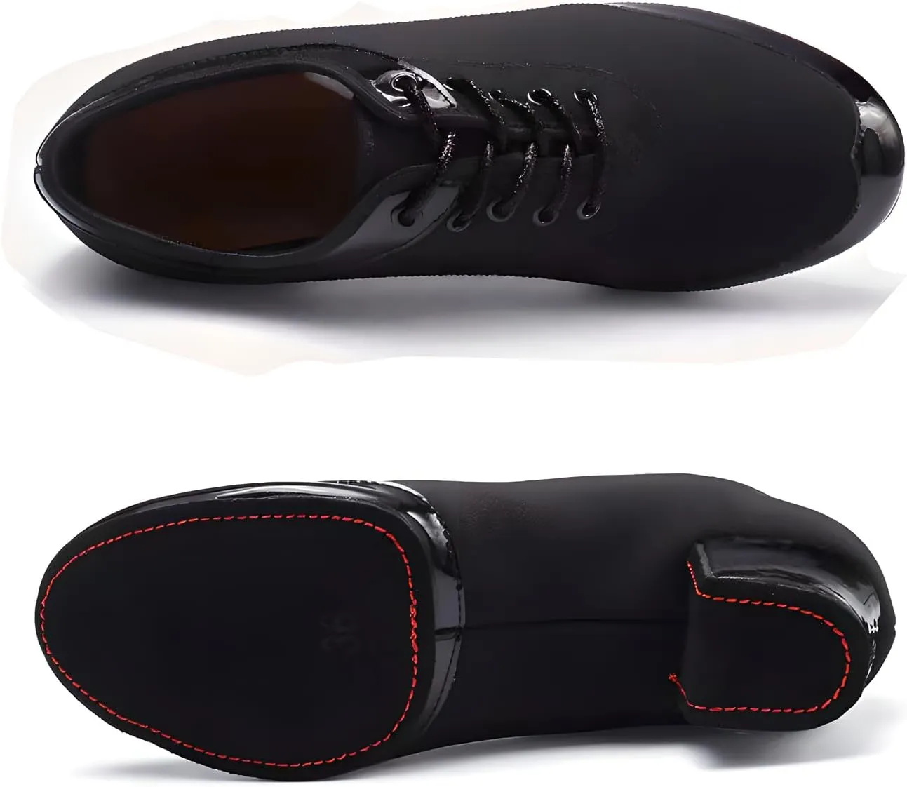 Toichi Women's Latin Dance Shoes Lace-up Ballroom Modern Salsa Rhythm Teaching Practice Professional Performance Dance Shoes