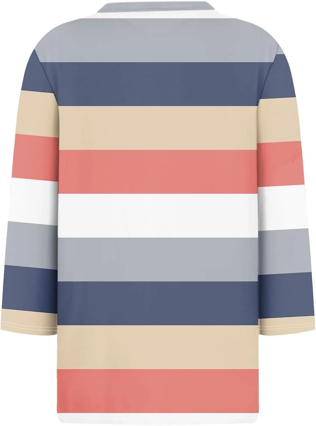 Tops for Women 3/4 Length Sleeve Crewneck Shirts 2024 Fall Casual Loose Fit Printed Blouse Cute Graphic Basic Tees