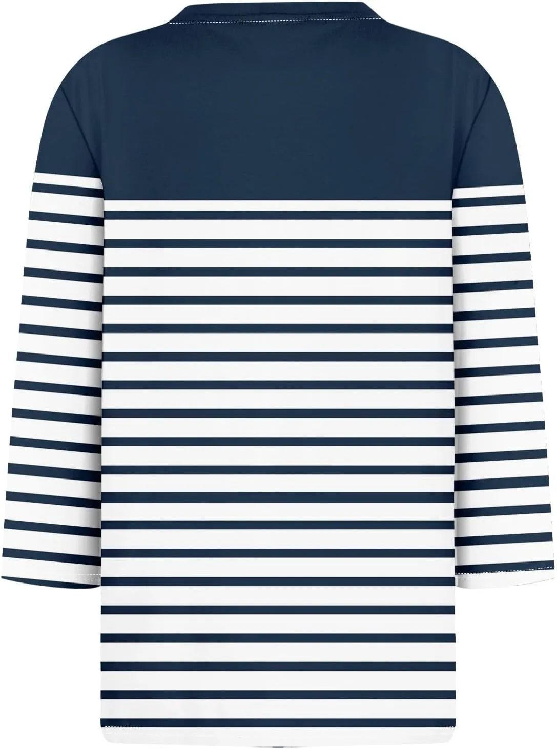 Tops for Women 3/4 Length Sleeve Crewneck Shirts 2024 Fall Casual Loose Fit Printed Blouse Cute Graphic Basic Tees