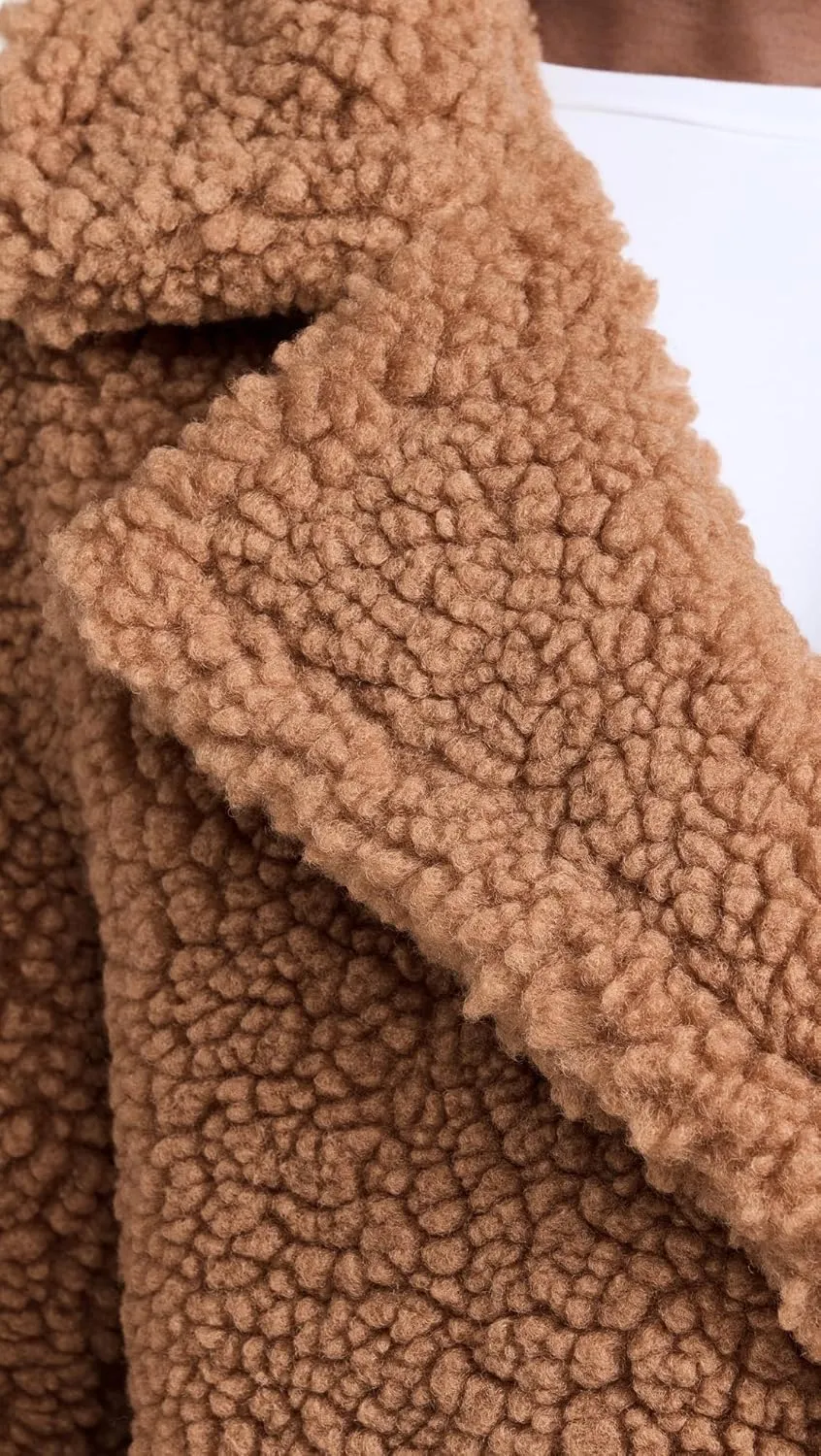 UGG Women's Gertrude Long Teddy Coat