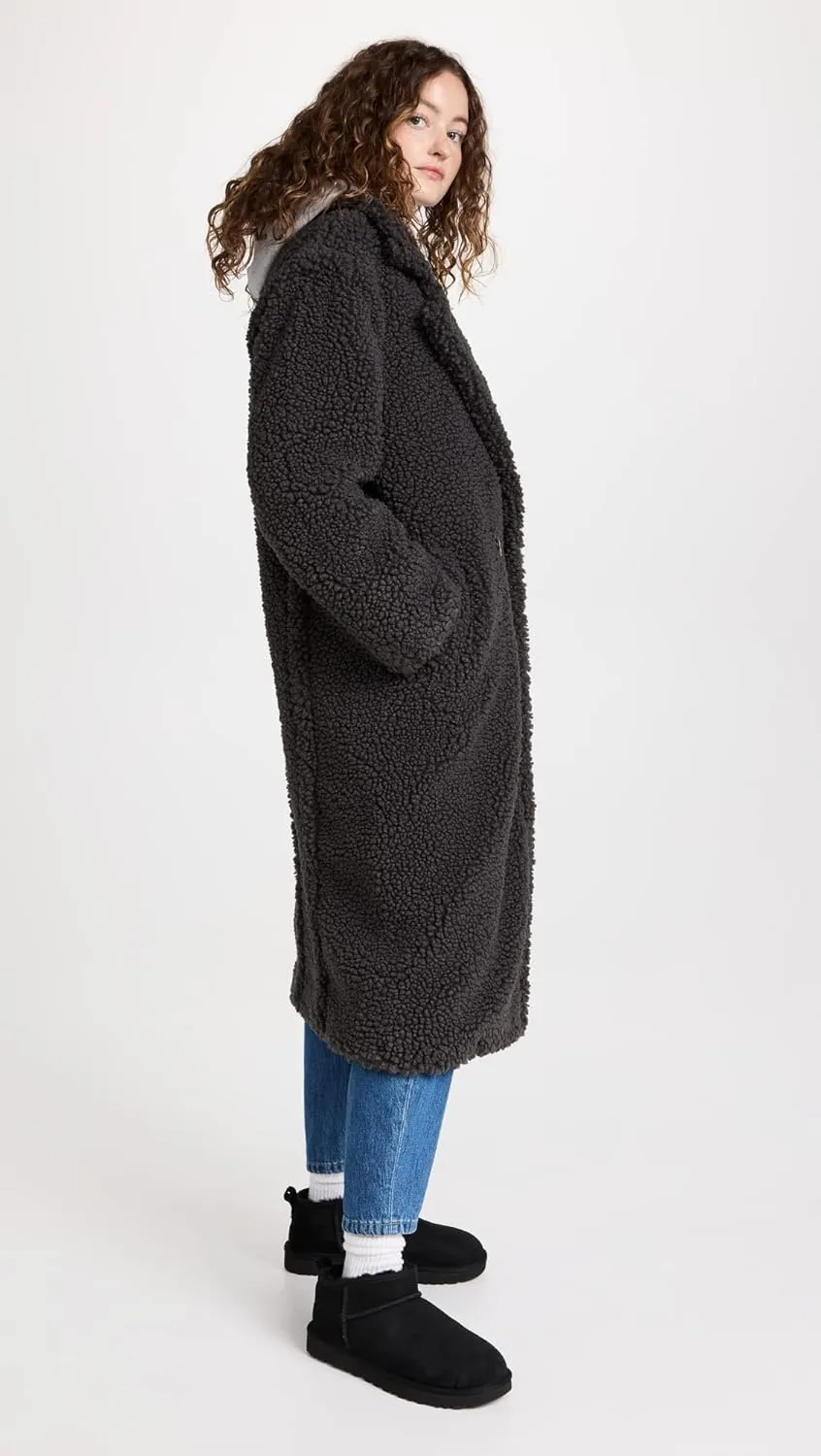 UGG Women's Gertrude Long Teddy Coat