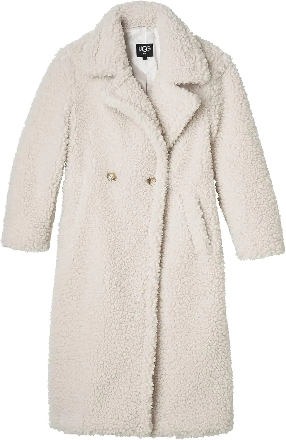 UGG Women's Gertrude Long Teddy Coat