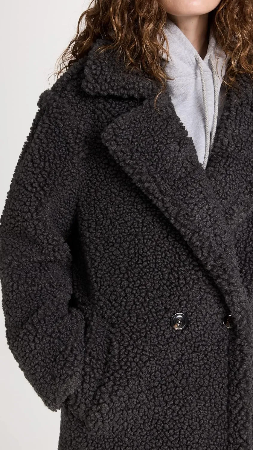 UGG Women's Gertrude Long Teddy Coat