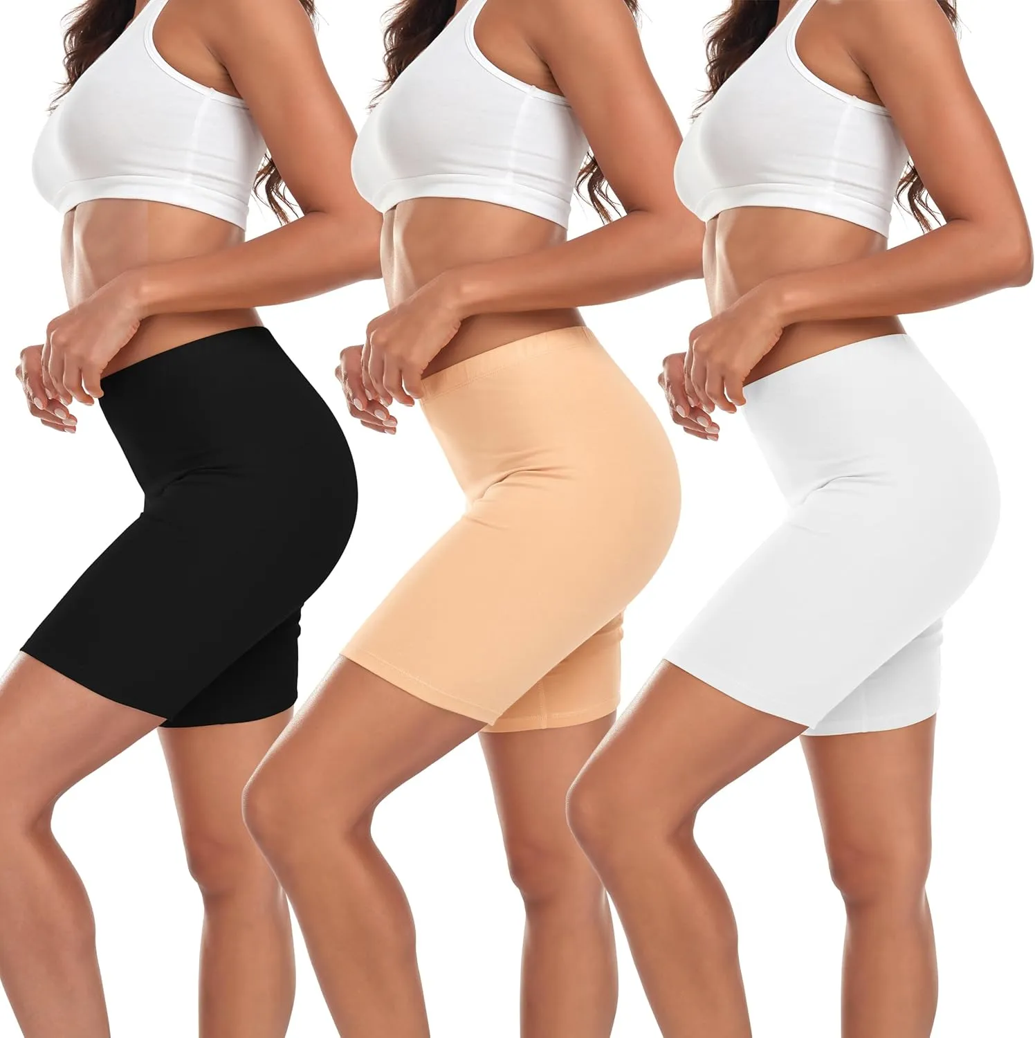 Under Dress Cotton Slip Shorts for Women Biker Shorts Anti Chafing Boy Shorts Underwear