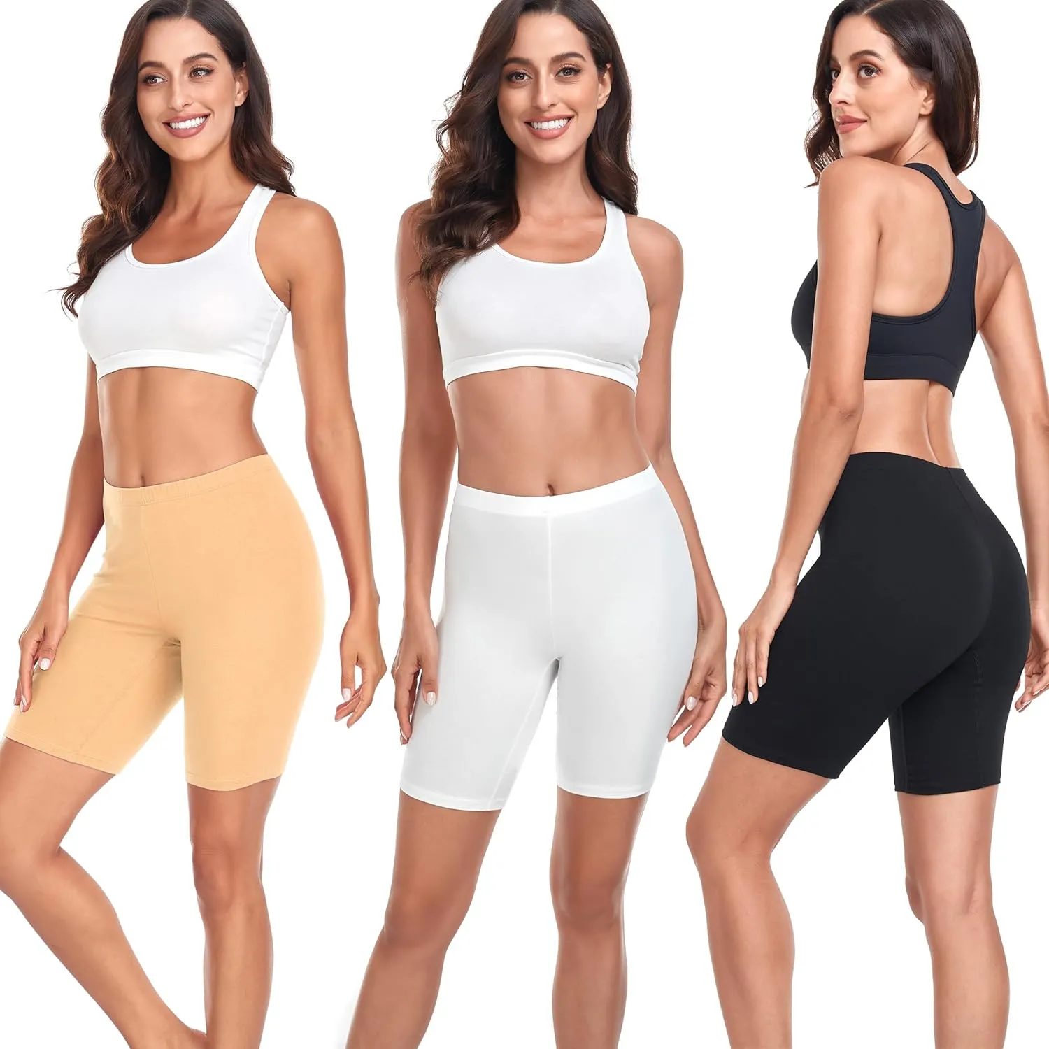 Under Dress Cotton Slip Shorts for Women Biker Shorts Anti Chafing Boy Shorts Underwear