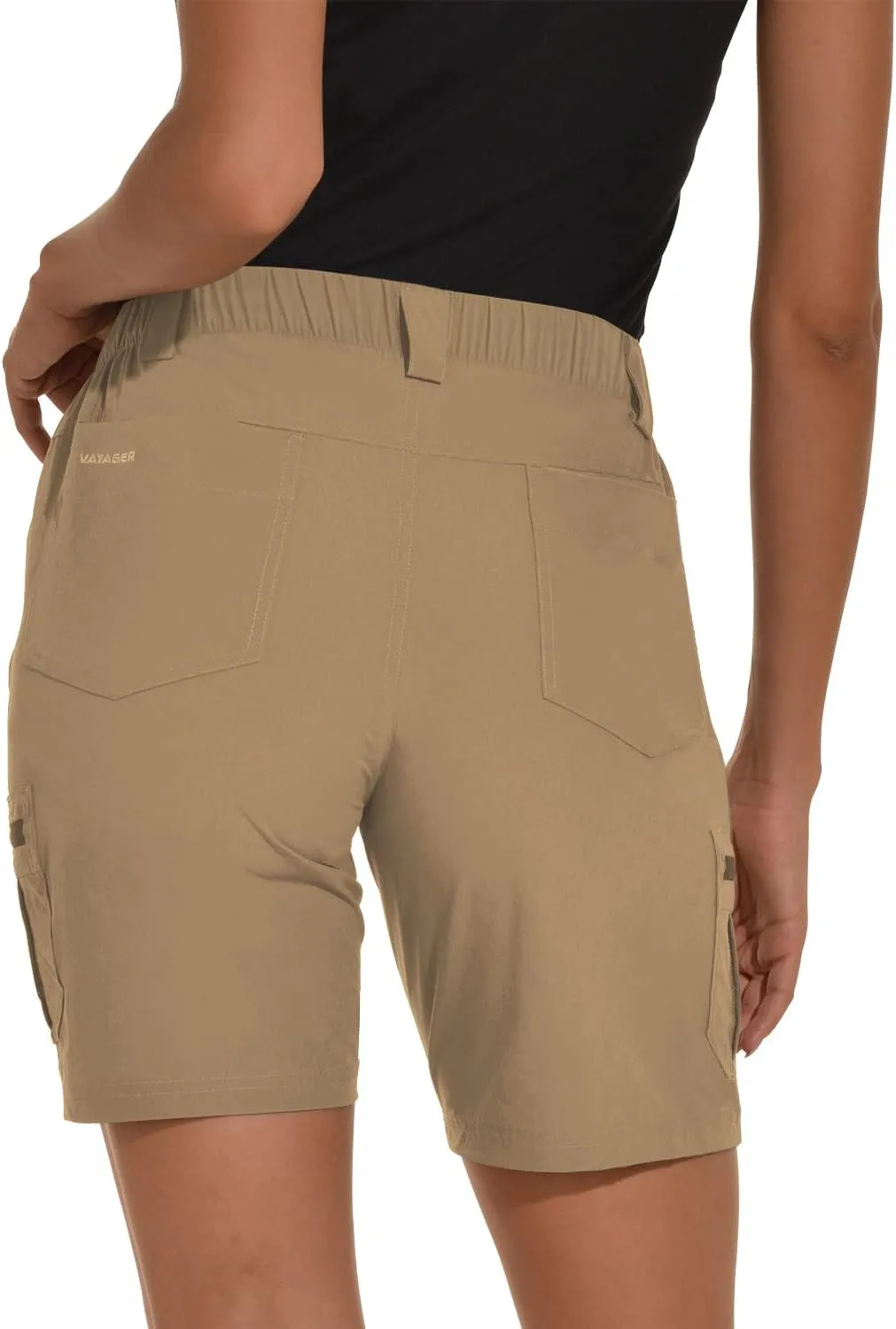 VAYAGER Women's Hiking Cargo Shorts Quick Dry Lightweight Stretch Shorts Golf Fishing Outdoor Casual Shorts