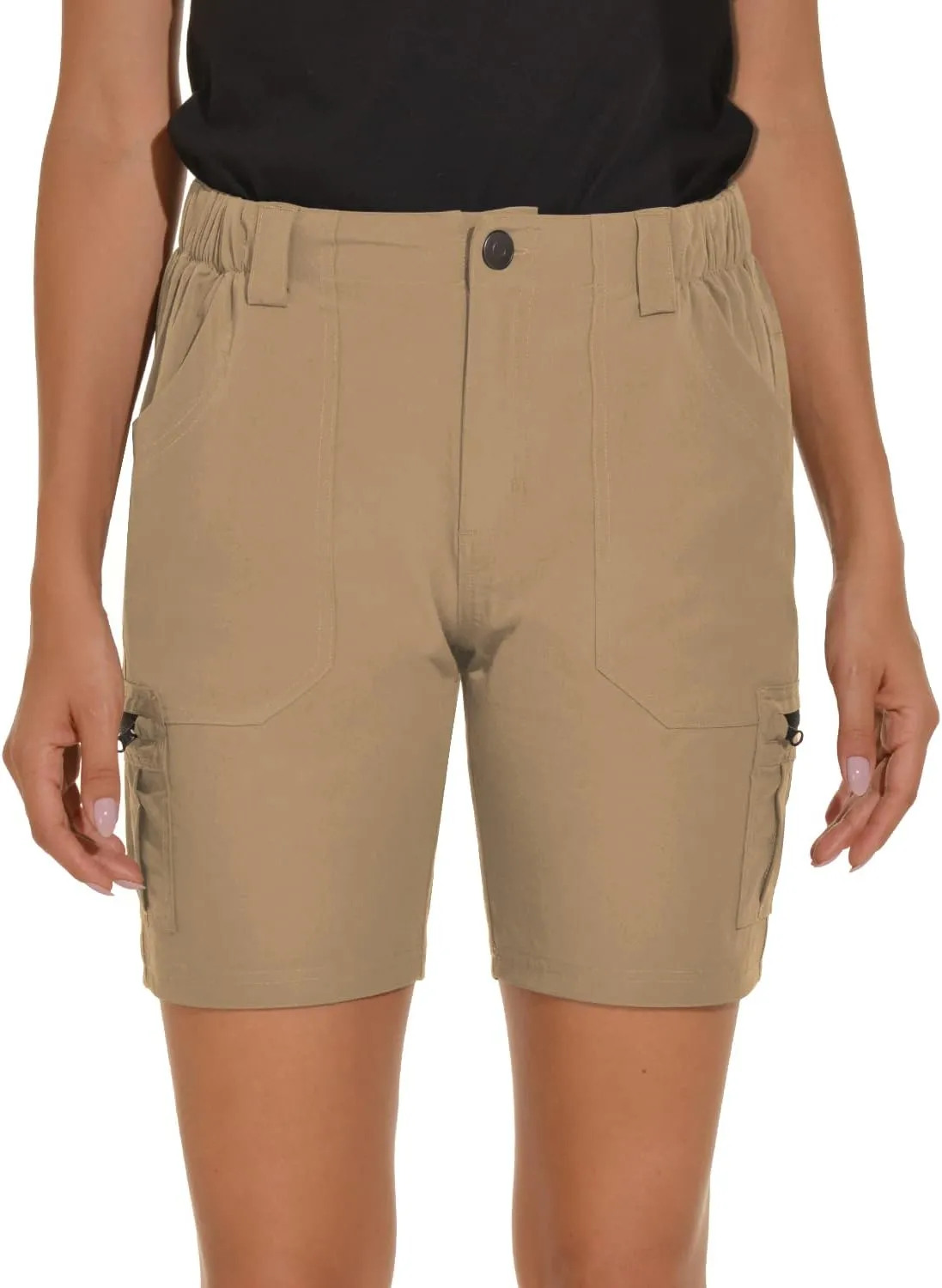 VAYAGER Women's Hiking Cargo Shorts Quick Dry Lightweight Stretch Shorts Golf Fishing Outdoor Casual Shorts