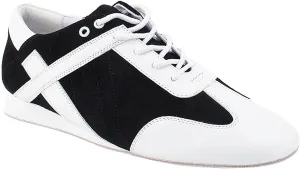 Very Fine Dance Shoes Men's Ballroom Latin Salsa Sneaker Dance Shoes Black Suede & White Leather Trim SERO106BBXEB Comfortable 6.5 M US [Bundle of 5]