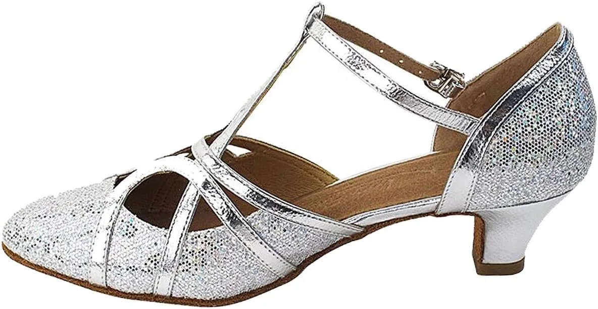 Very Fine Dance Shoes Women's Ballroom Dance Shoes Salsa Latin Practice Shoes Sera3541EB Comfortable 1.2" [Bundle of 5]