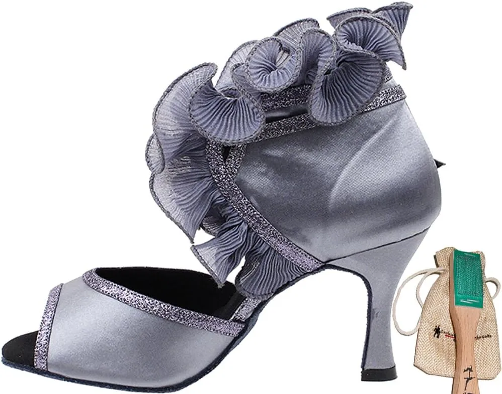 Very Fine Women's Ballroom Dance Shoes Tango Wedding Salsa Shoes Sera7013EB Comfortable Dance Shoes 3" [Bundle of 5]