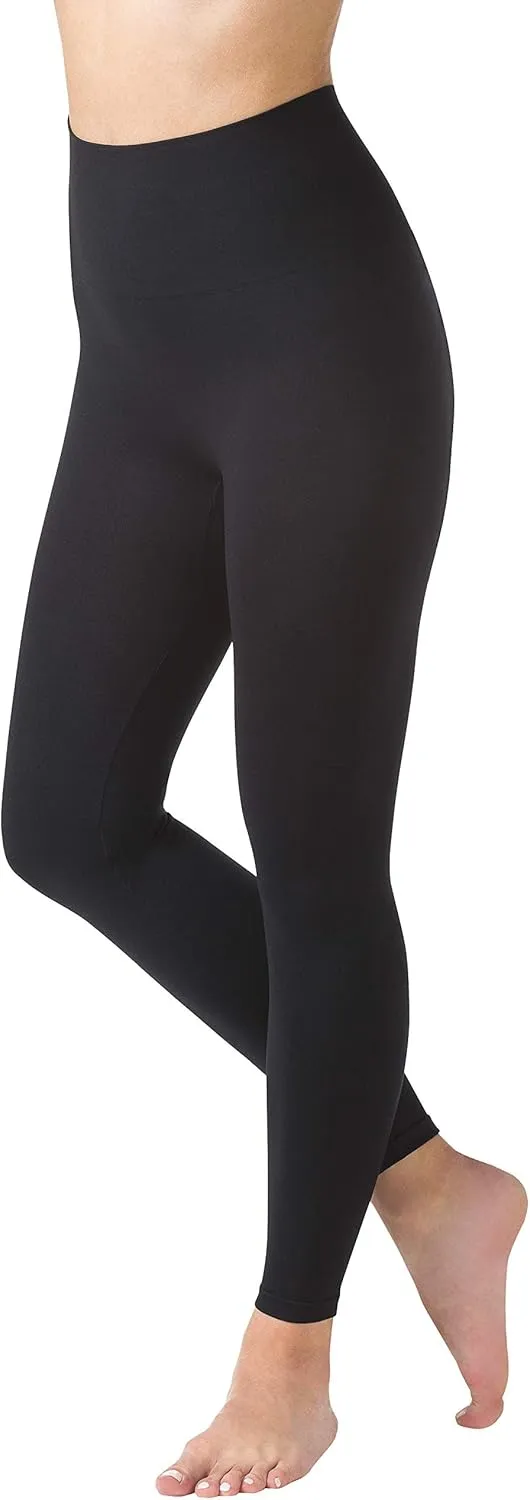 Warner's Women's Leggings - Seamless Shaping High Waisted Control Yoga Pants - Run Resistant Workout Pants for Women (S-XL)