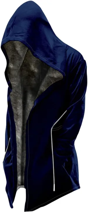 Winter Coats for Men With Hood Long Sleeve Heavyweight Warm Fleece Jacket, M-6XL