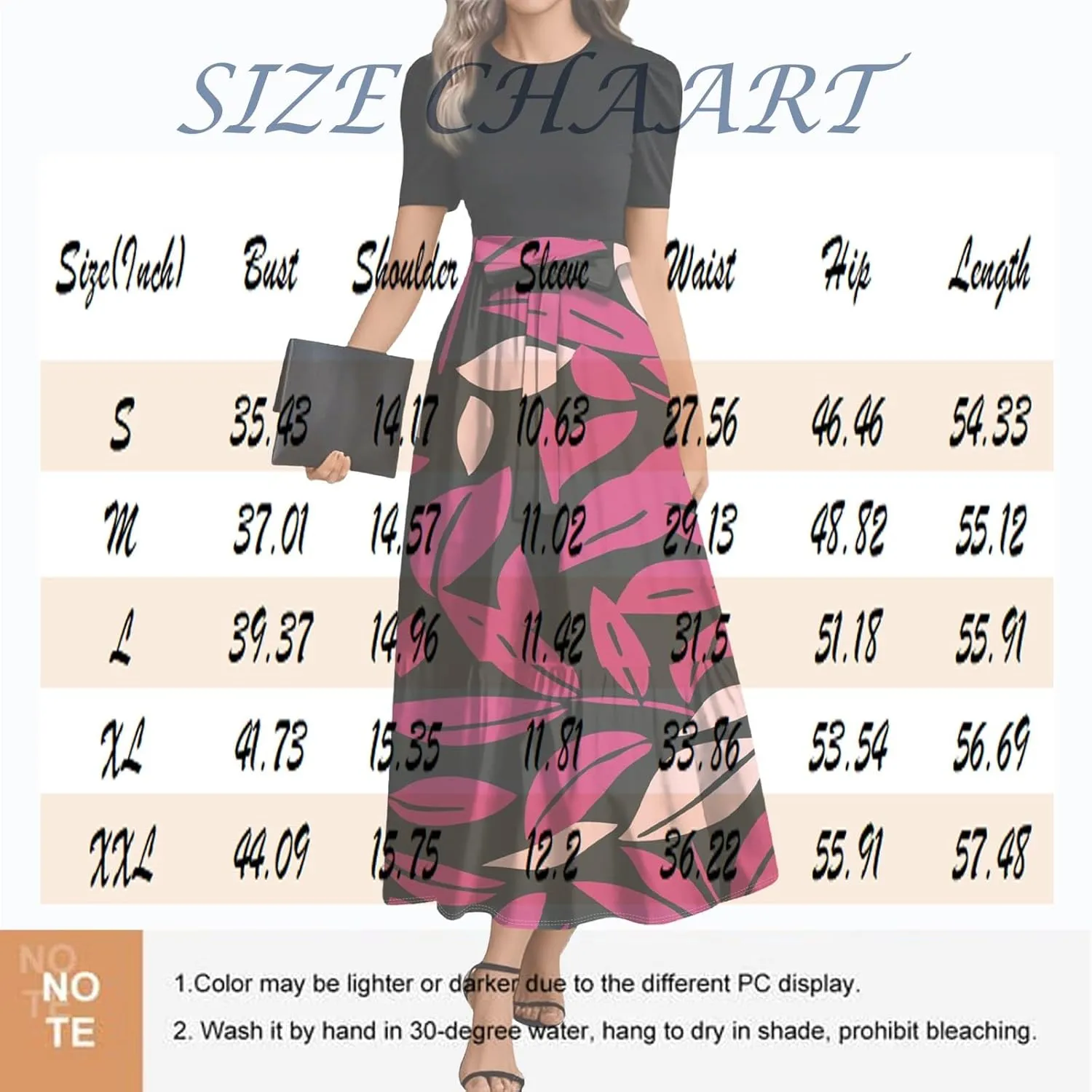 Women 2025 Casual Short Sleeves Elegant Maxi Dress with Belted Waist Crew Neck Flowy Boho Dress