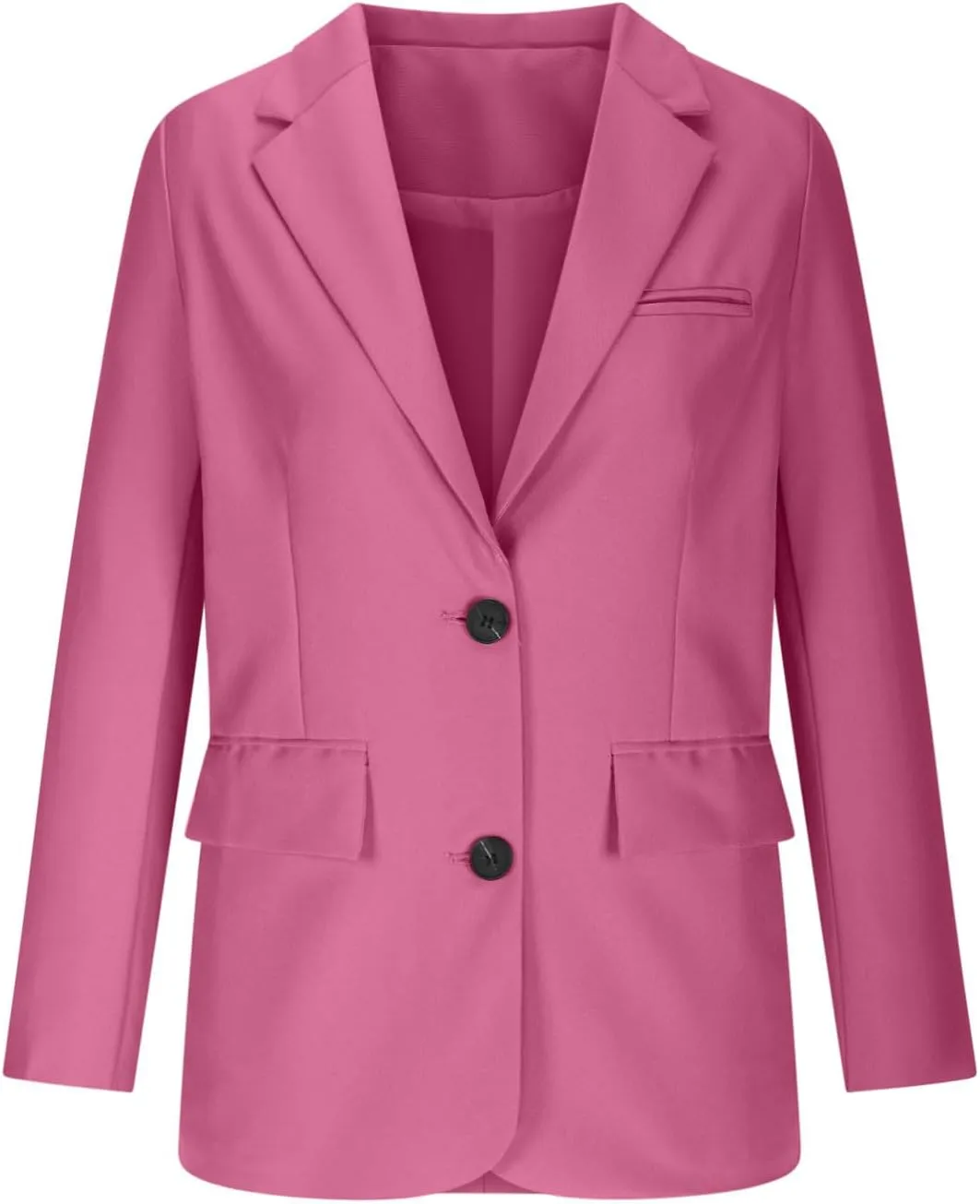 Women Business Casual Blazer with Lined,Professional Work Suit Jacket with PocketsLong Sleeve Button Open Front