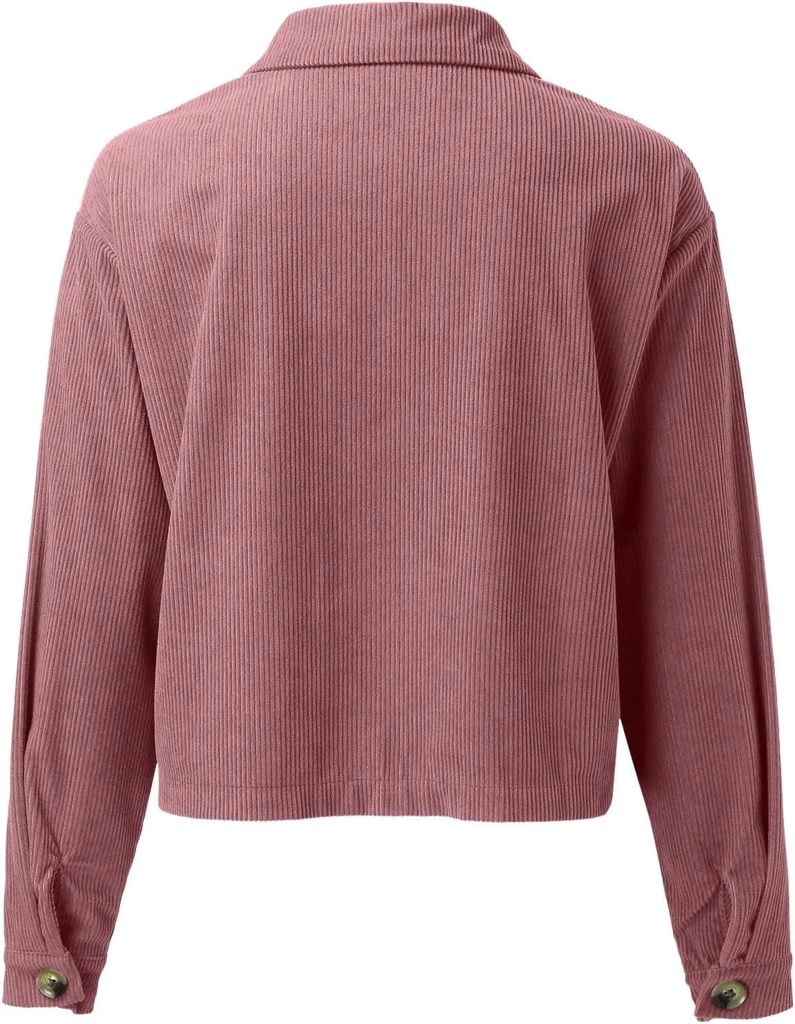 Women Double Breasted Corduroy Jacket Long Sleeve Work Office Casual Boyfriend Blazer Suit Coat for Women