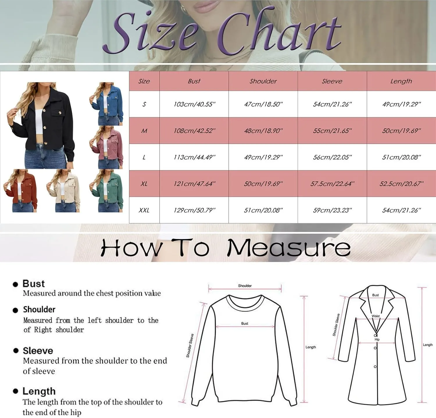 Women Double Breasted Corduroy Jacket Long Sleeve Work Office Casual Boyfriend Blazer Suit Coat for Women