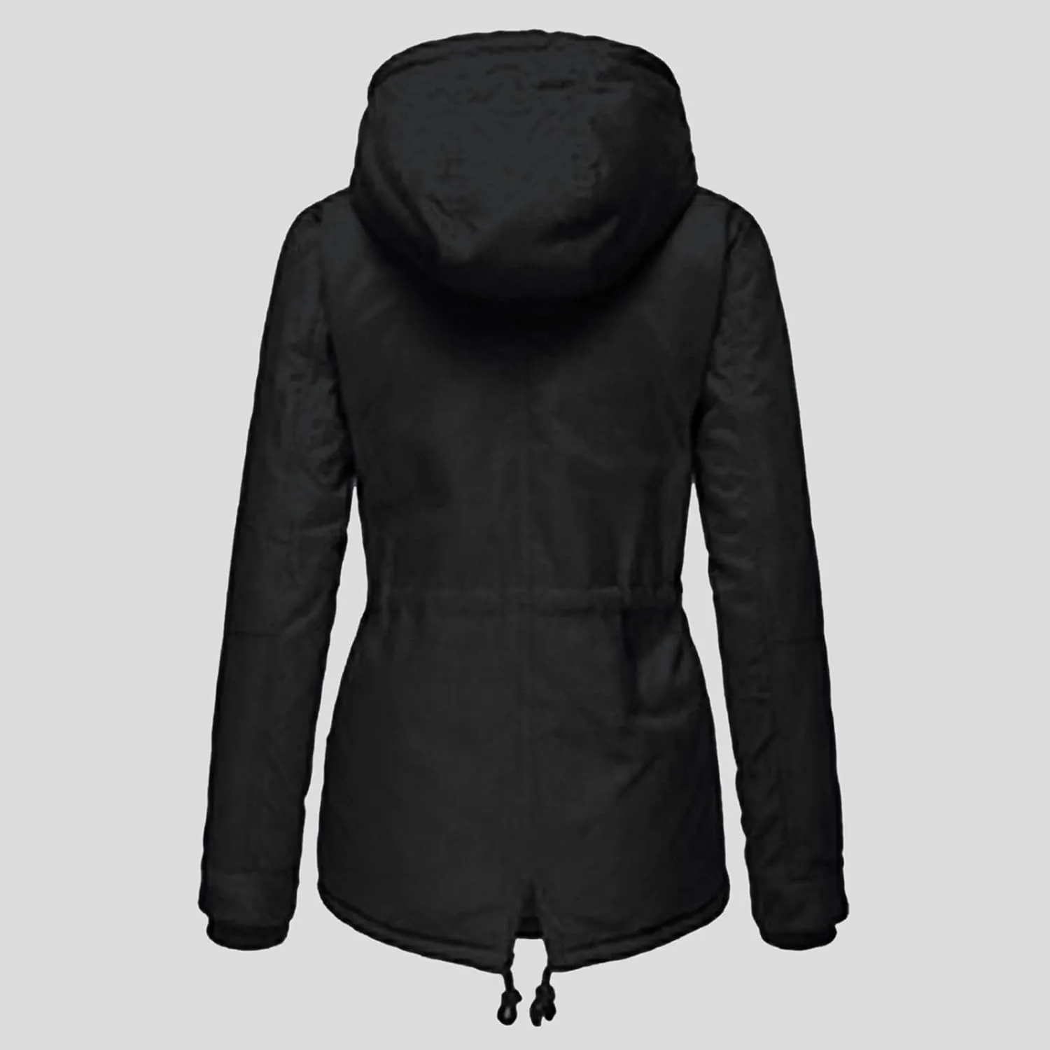 Women Plus Size Winter Overcoat Women's Jacket Thick Outwear Plush Lined Hooded Coat Warm Trench Women's Coat Women's
