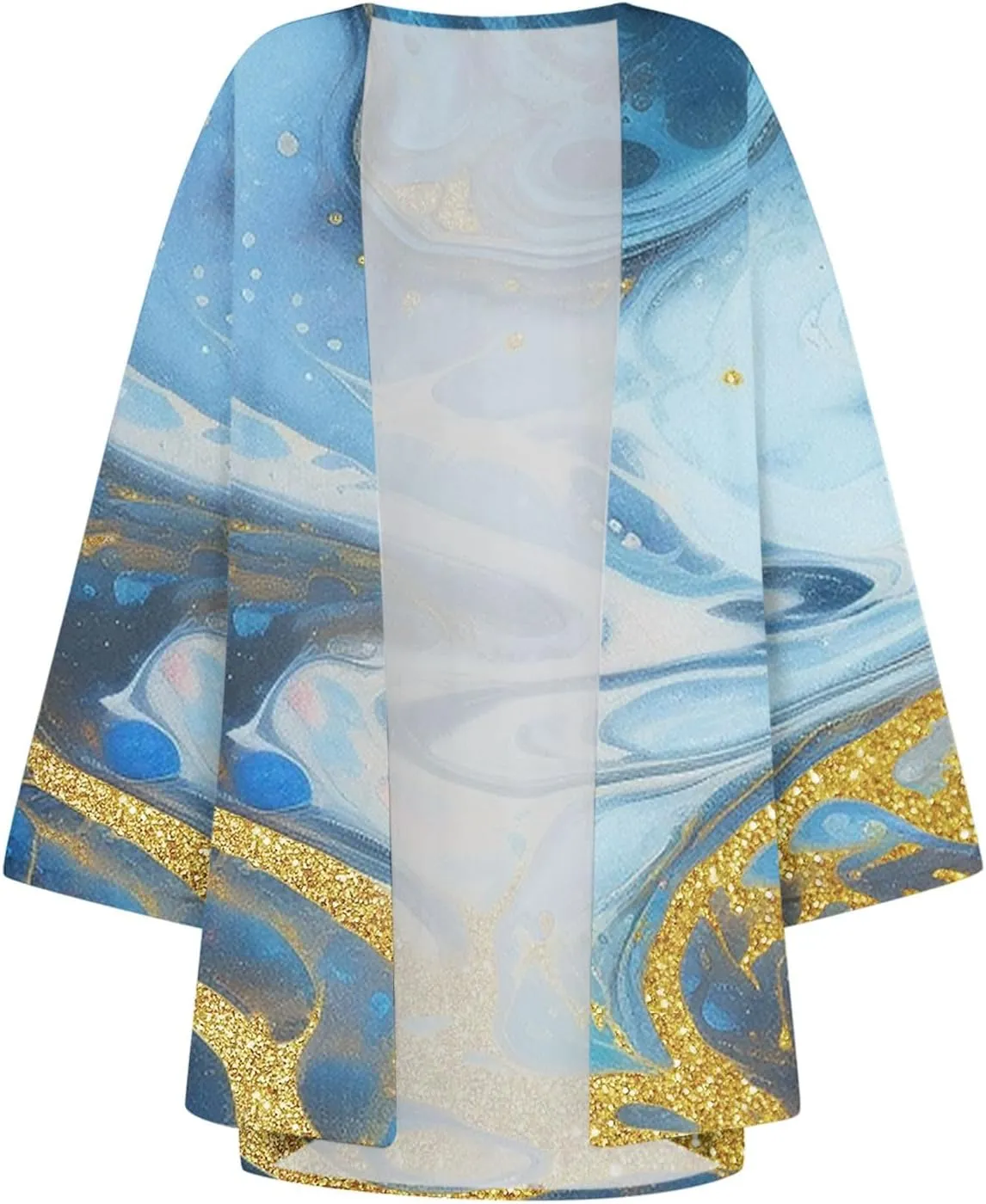 Women Summer Kimono Cardigan Short Sleeve Lightweight Cover Up Open Front Tops for Women Trendy Outfits