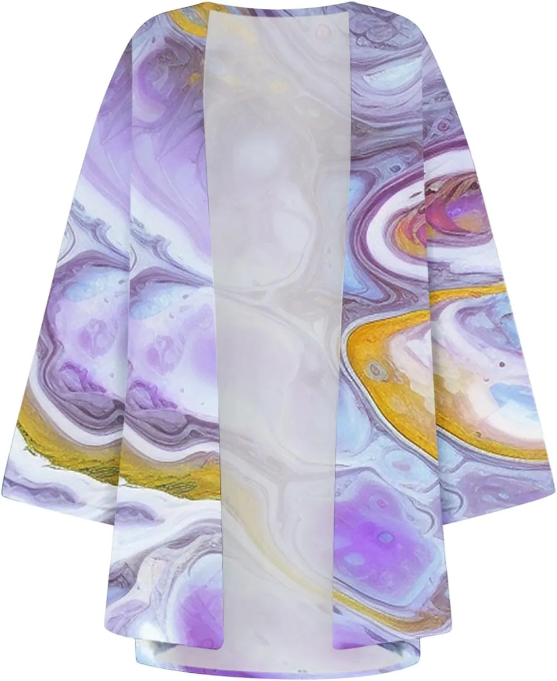 Women Summer Kimono Cardigan Short Sleeve Lightweight Cover Up Open Front Tops for Women Trendy Outfits