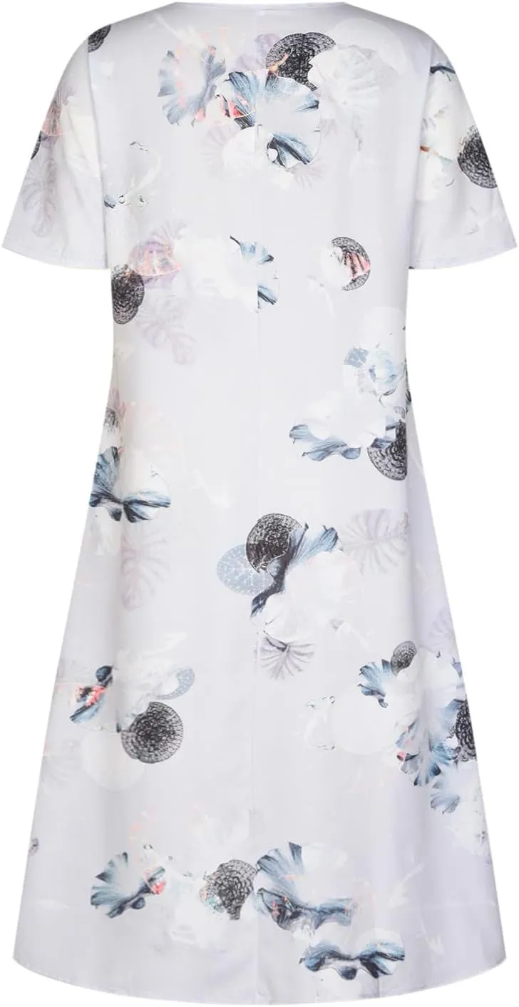 Women Sun Dresses Vneck Dresses Sun Dresses for Women Short Sleeve Maxi Long Beach Festival Hawaiian Sun Dresses