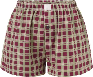 Women Y2K Stripe Shorts Elastic Waist Gingham Boxer Pajamas Shorts Cute Summer Pj Lounge Shorts
