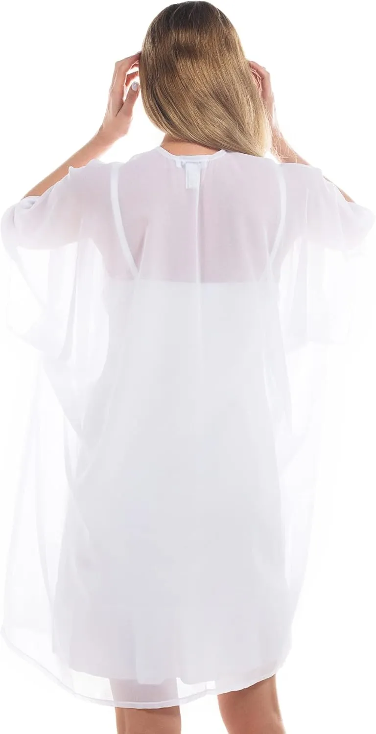 Womens Beach Kimono Coverup Sheer Chiffon Cover Ups Swimwear Cardigan Summer