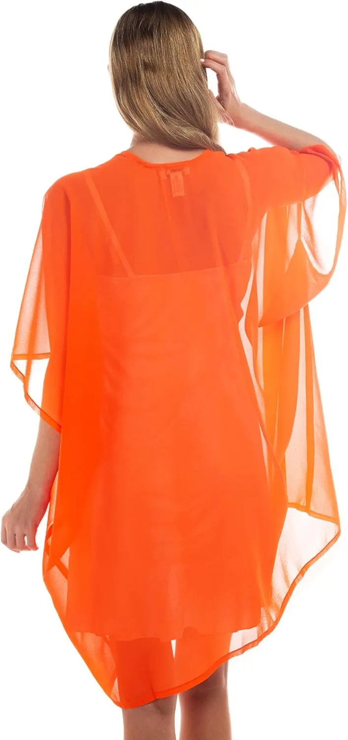 Womens Beach Kimono Coverup Sheer Chiffon Cover Ups Swimwear Cardigan Summer