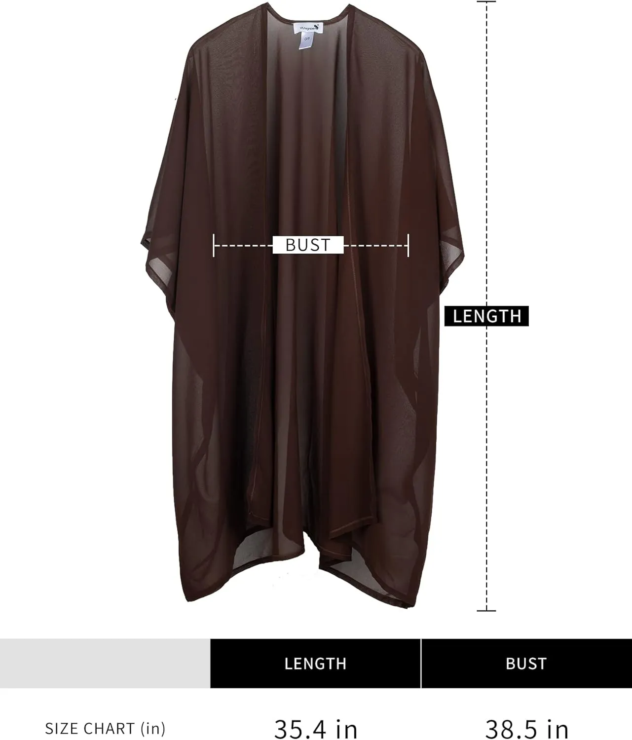Womens Beach Kimono Coverup Sheer Chiffon Cover Ups Swimwear Cardigan Summer