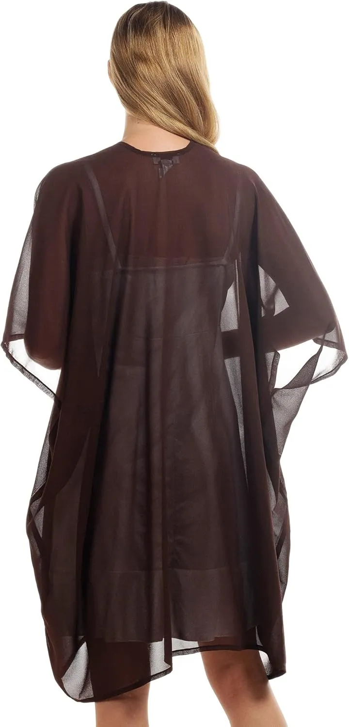 Womens Beach Kimono Coverup Sheer Chiffon Cover Ups Swimwear Cardigan Summer