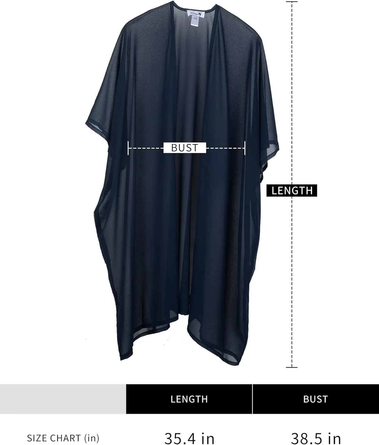 Womens Beach Kimono Coverup Sheer Chiffon Cover Ups Swimwear Cardigan Summer