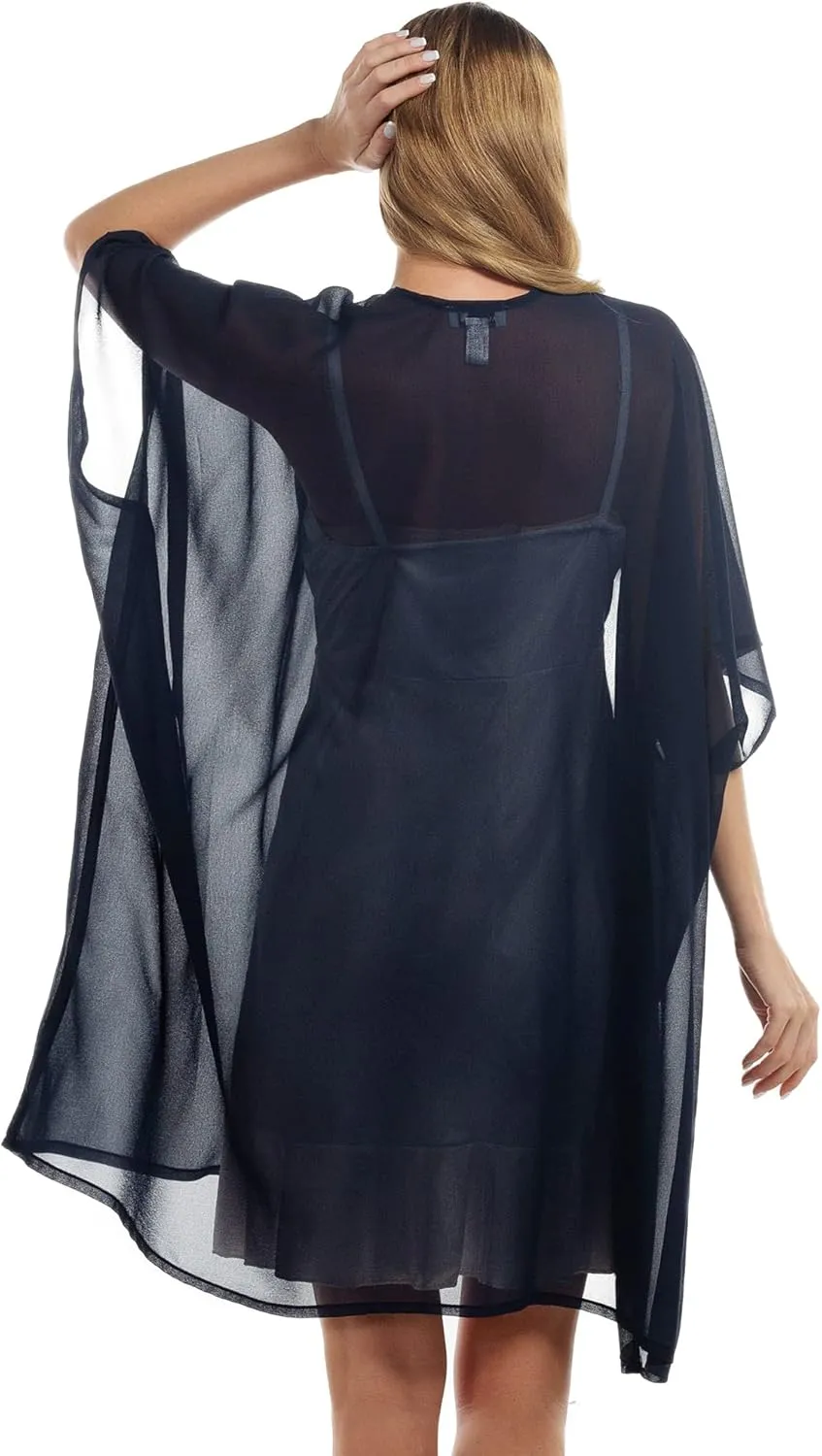 Womens Beach Kimono Coverup Sheer Chiffon Cover Ups Swimwear Cardigan Summer