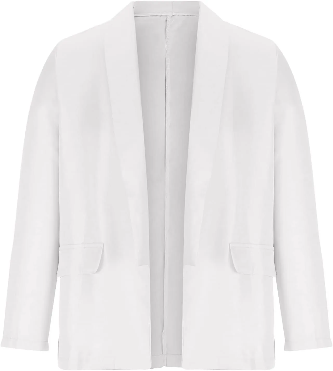 Womens Blazers 2024 Fall Bussiness,Casual Long Sleeve Button Open Front Suit Jackets, Work Clothes with Pockets