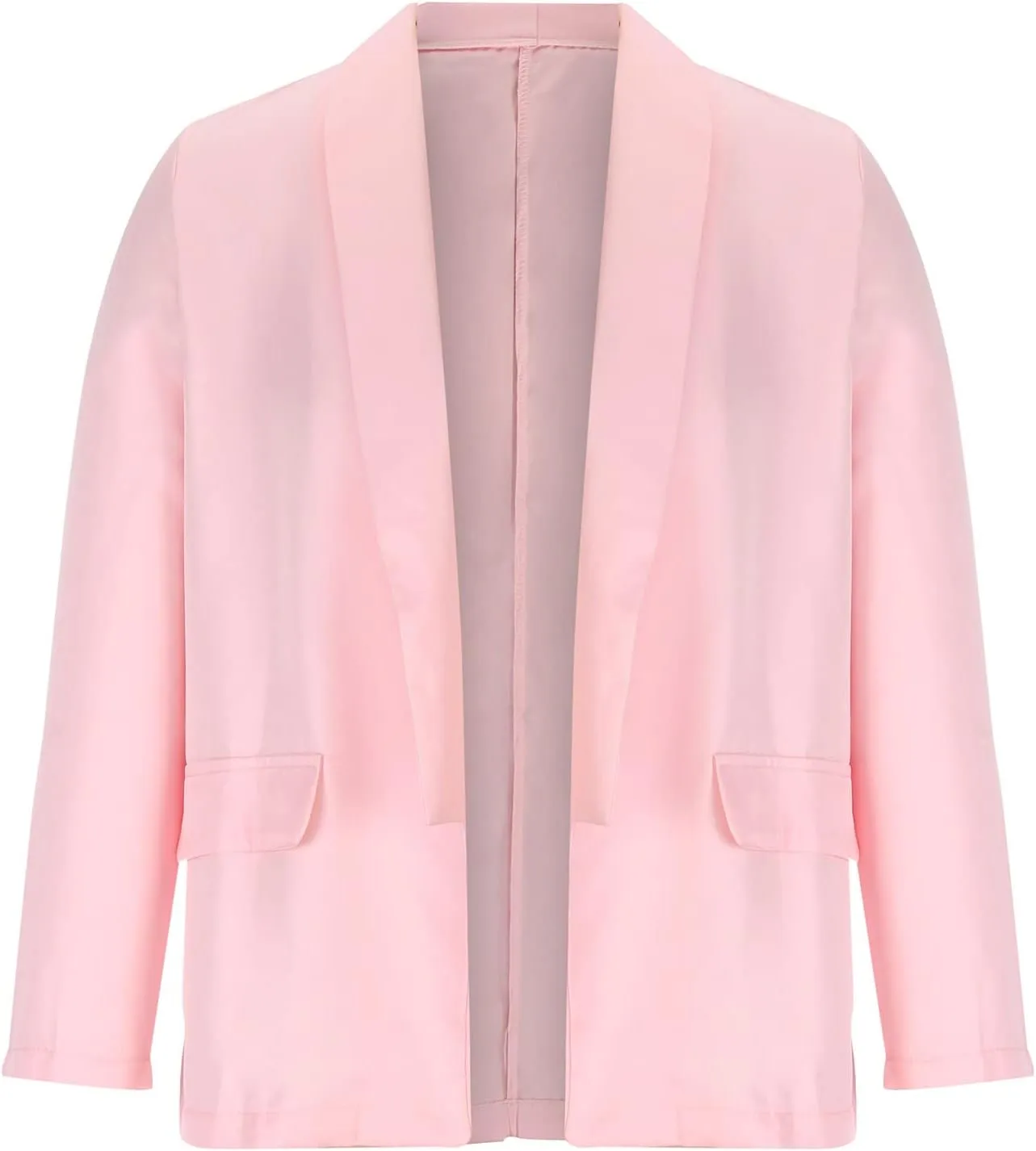 Womens Blazers 2024 Fall Bussiness,Casual Long Sleeve Button Open Front Suit Jackets, Work Clothes with Pockets