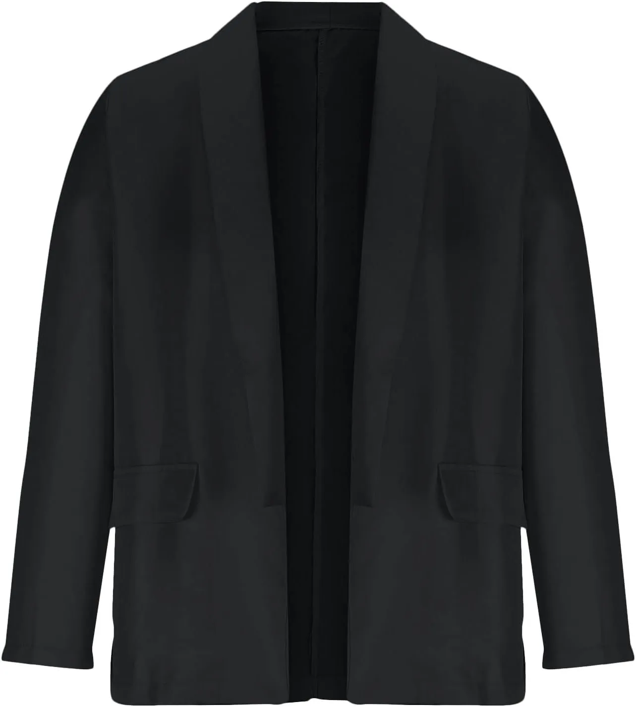 Womens Blazers 2024 Fall Bussiness,Casual Long Sleeve Button Open Front Suit Jackets, Work Clothes with Pockets