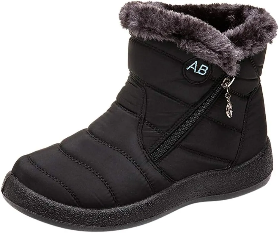 Womens Brown Snow Boots Size 11 Womens Winter Boots Size 12 Wide Width Winter Shoes for Women Waterproof Snow 8.5 Wide Width Womens Winter Boots Botas Negras De Invierno De Mujer
