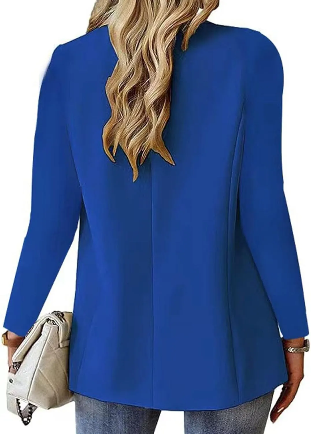Womens Business Casual Blazer Summer Cardigan Lapel Button Down Solid Suit Jacket with Lined Office Work Clothes 2025