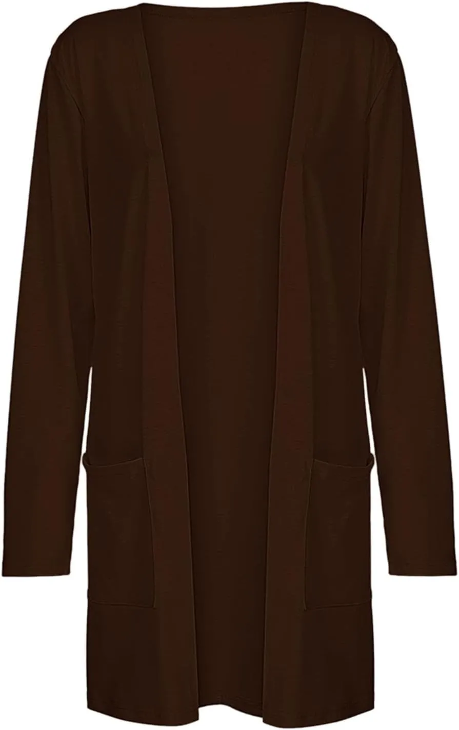Womens Cardigans Summer Lightweight Long Sleeve with Pockets 2024 Plus Size Casual Comfy Thin Open Front Cardigan