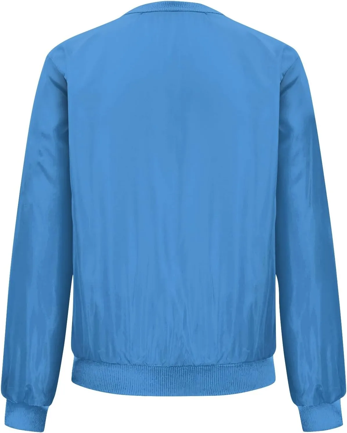 Women's Casual Floral Zip Up Bomber Jacket Spring Long Sleeve Coat Stand Collar Lightweight Short Outwear Tops