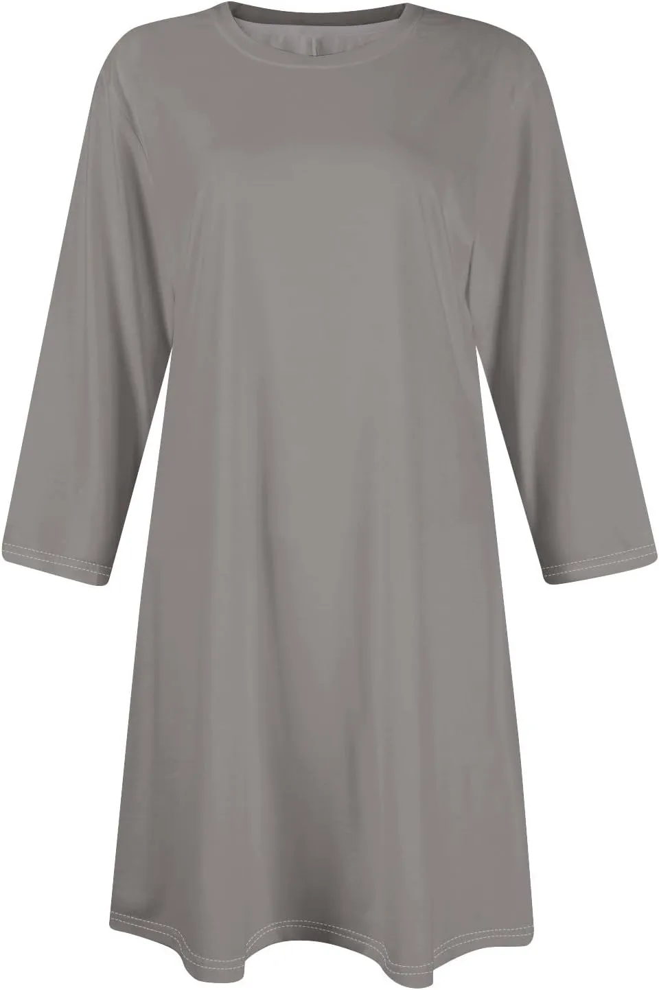 Womens Casual Long Sleeve T Shirt Dresses Trendy Plus Size 3/4 Sleeve Mini Dress Elegant Formal Flowy Short Dress