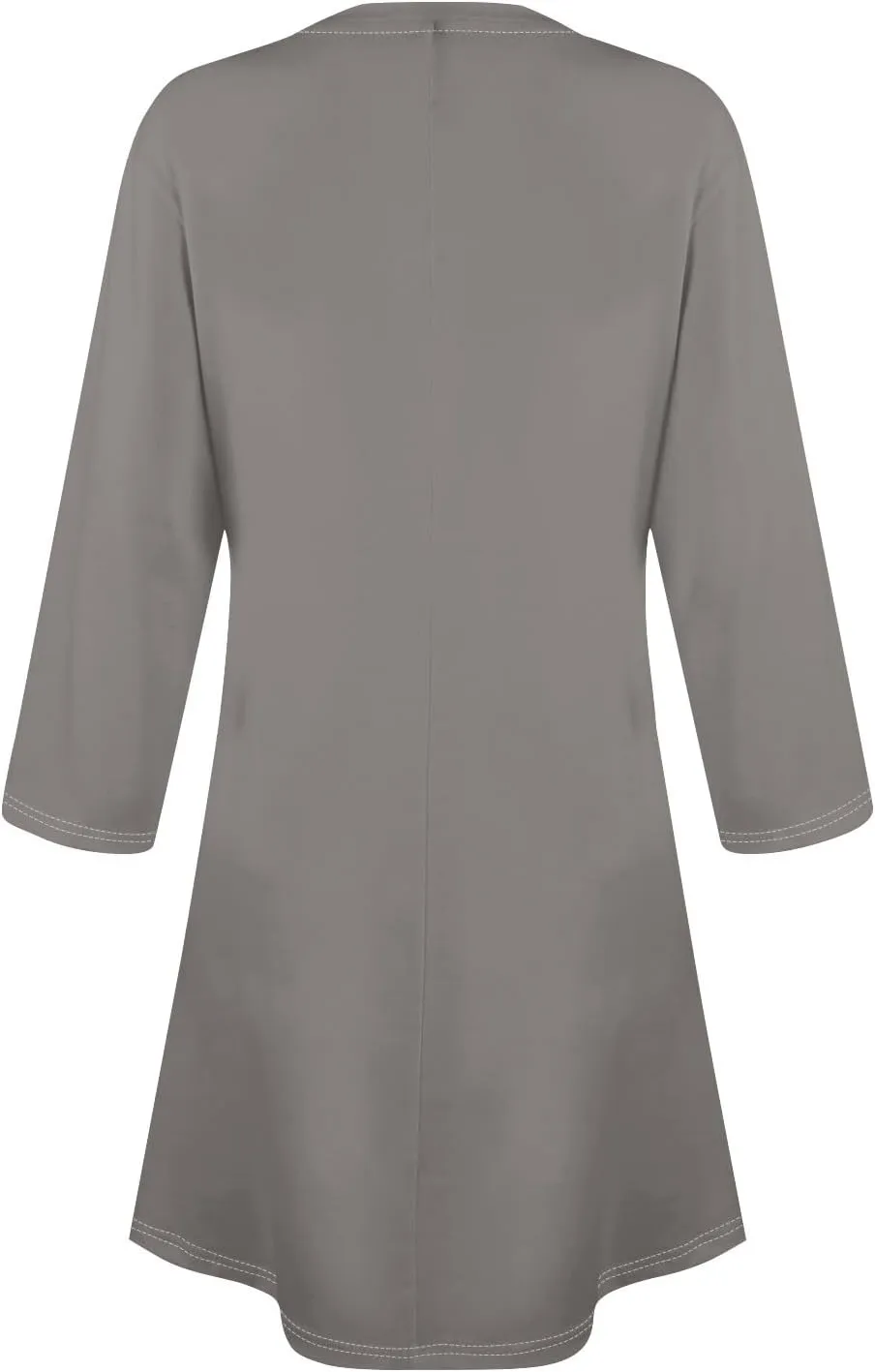 Womens Casual Long Sleeve T Shirt Dresses Trendy Plus Size 3/4 Sleeve Mini Dress Elegant Formal Flowy Short Dress