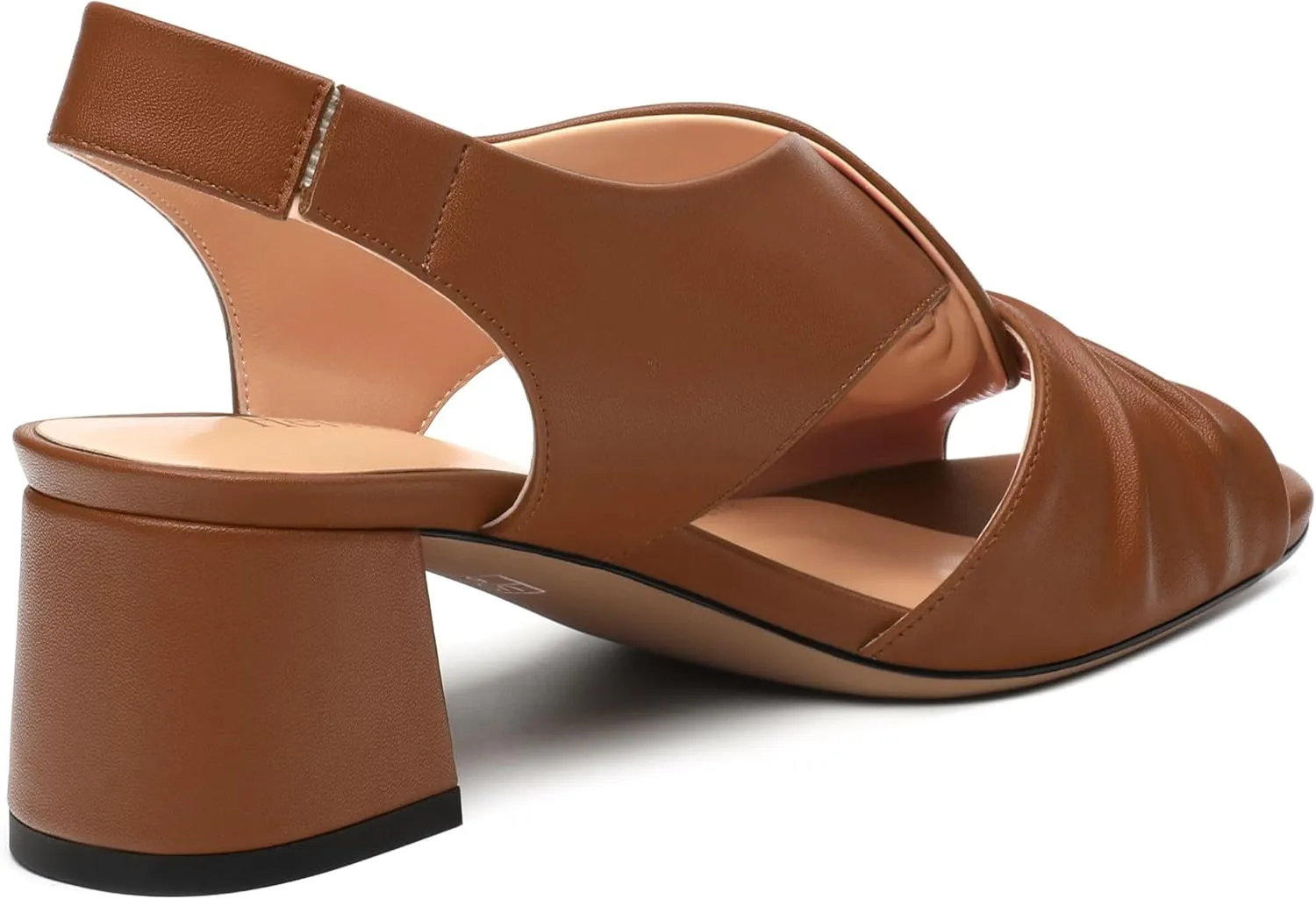 Womens Chunky Block Heels Sandals,Round Open Toe High Heeled Sandals,matte Slip On Ankle Strap Mid Sandals,leisure Dress Party Wedding Shoes 2 In