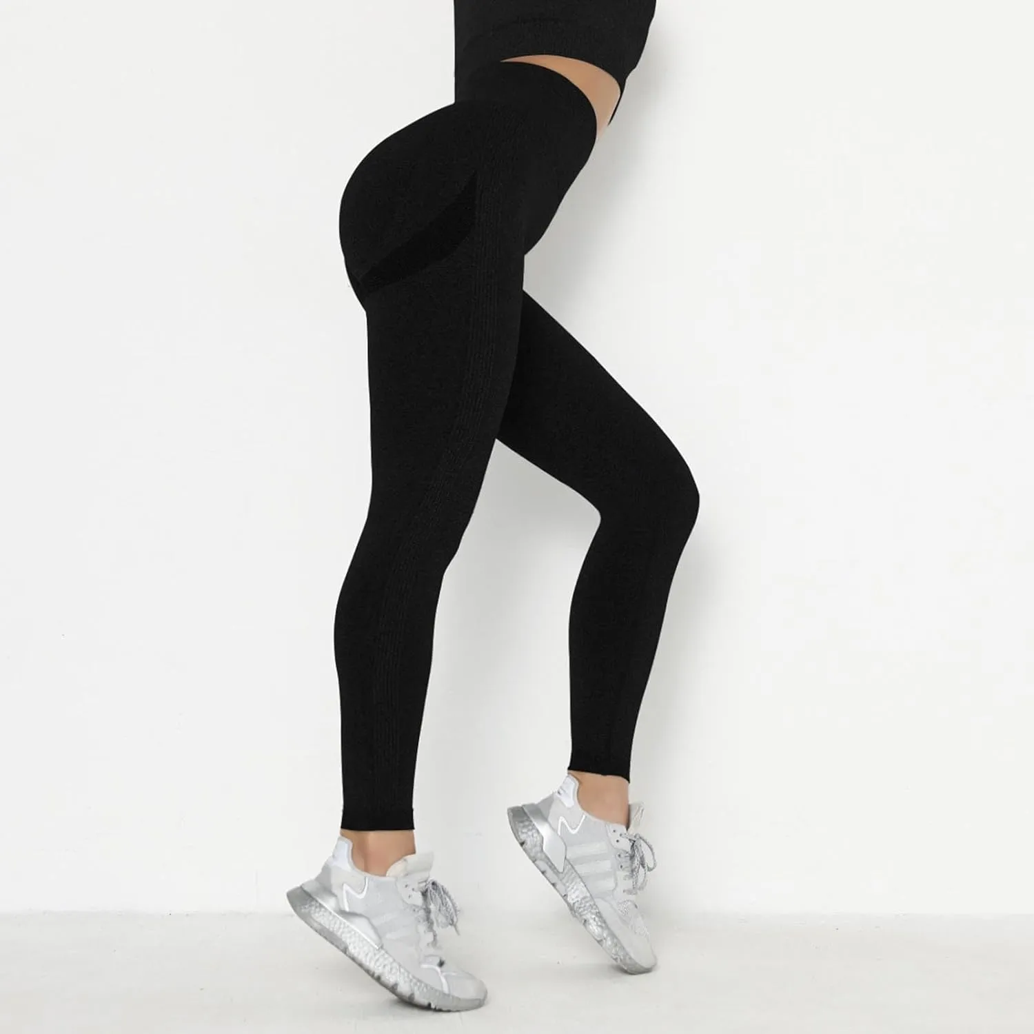 Women's Compression Leggings for Sports, Gym, High Waist Booty Scrunch Butt Yoga Trousers, Fashion Leggings