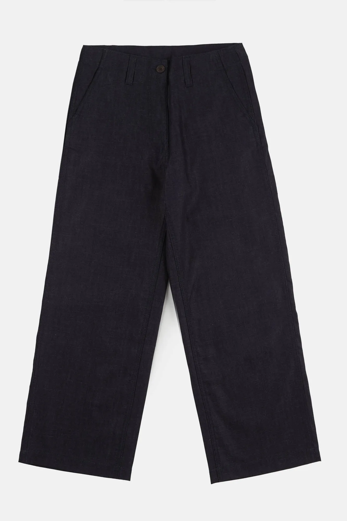 Women's Cropped Work Trousers - Denim