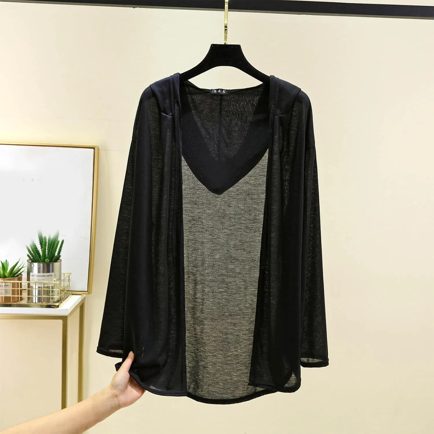 Womens Lightweight Casual Hoodie Cardigans Open Front Cover Ups Long Sleeve Outwear Coat Sun Protection Cover Clothes
